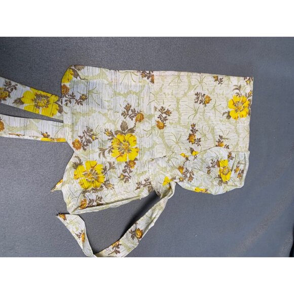 Vintage Handmade Womens Floral Prairie Bonnet - Picture 7 of 9